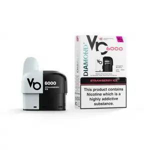 Strawberry Ice Vapes Bar Diamond 6000 Replacement Pods